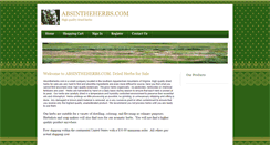 Desktop Screenshot of absintheherbs.com